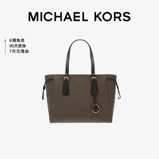 MICHAEL KORS 迈克·科尔斯 迈克.科尔斯MK女包托特包VOYAGERPVC深棕色单肩手提包30F8GV6T2B