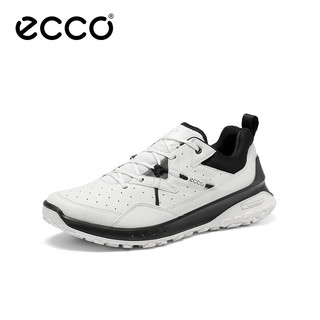 ECCO爱步户外运动鞋 透气软底休闲登山鞋男 奥途系列824284 白色82428401007 42