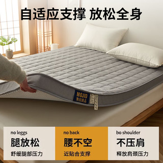 无印良品海绵床垫遮盖物软垫家用榻榻米垫双人床褥垫被褥子180×200约8cm 蜜桃粉-厚约8cm