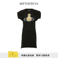 薇薇安·威斯特伍德（Vivienne Westwood）Orb印花棉质针织T恤式连衣裙P00905489 黑色 XL