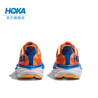 HOKA ONE ONE男款夏季克利夫顿9跑步鞋CLIFTON 9 C9缓震轻量防滑 亮橘色/粉橘 46.5
