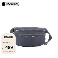 LeSportsac 乐播诗包包女包2024新款超轻大容量斜挎腰包暗灰色斜挎包C411 影灰