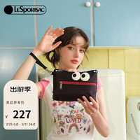 LeSportsac 乐播诗新款包包女包可爱便携手机包黑色卡包零钱包手拿包礼物 淘气黑