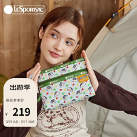 LeSportsac 乐播诗新款包包女包蜡笔小新联名出行收纳袋拉链手拿包 睡衣小新