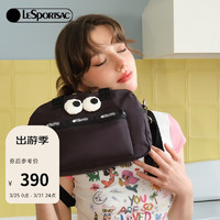 LeSportsac 乐播诗包包女包黑色运动包旅行便携斜挎包手提包 经典黑