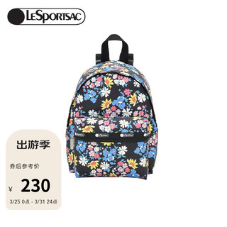 LeSportsac 乐播诗时尚学生双肩包包女印花休闲出行背包书包礼物送女生 萤火之森