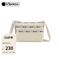 LeSportsac 乐播诗新款纯色单肩包包女通勤休闲斜挎包礼物送女生 牛油果绿&甘草色