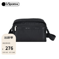 LeSportsac 乐播诗新款包包女包TRENDY潮流系列精致方形外出斜跨小方包 黑色