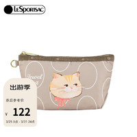 LeSportsac 乐播诗新款包包女包TRENDY潮流卡通便捷个性收纳手拿化妆包 猫猫头