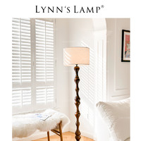 立意 Lynn's立意 中古白蜡木落地灯 法式复古客厅卧室高级氛围感沙发边
