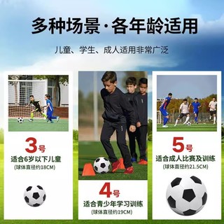 足球小学生专用球儿童3号幼儿园4号训练5号球初中生中考比赛球2号