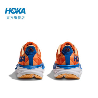 HOKA ONE ONE男款夏季克利夫顿9跑步鞋CLIFTON 9 C9缓震轻量防滑 亮橘色/粉橘 46