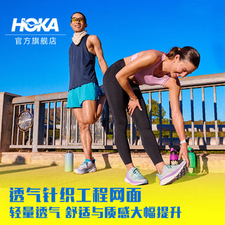 HOKA ONE ONE男款春夏克利夫顿9跑步鞋CLIFTON 9 C9缓震轻量防滑 黑色/黑色 46