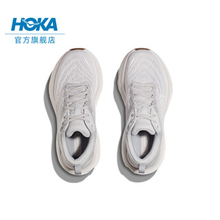 HOKA ONE ONE男款春夏邦代8公路跑鞋BONDI 8轻盈缓震回弹舒适防滑 【】月岩灰/云雾灰 （4月1日 10点发售） 44.5