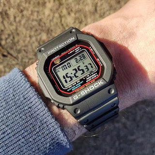 卡西欧（CASIO）原点小方块手表男太阳能电波日产旋盖式石英表GW-5000U-1JF GW-5000U-1JF原点日产 超经典！