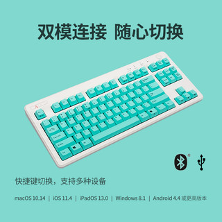 REALFORCE 燃风 R3双模静音版静电容键盘 孔雀蓝 108键