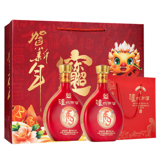 泸州老窖（LUZHOULAOJIAO）龙虎新春生肖纪念礼盒酒52度500ml*2 浓香型白酒礼盒装