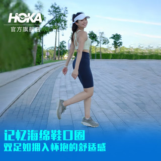 HOKA ONE ONE女款夏季邦代8公路跑鞋BONDI 8轻盈缓震回弹舒适防滑 流沙色/蛋酒色(拍大半码) 4.1 限量补货 39