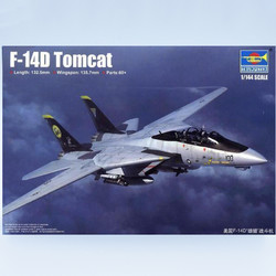 TRUMPETER 小号手 1/144 美国F-14D"雄猫"战斗机 03919拼装飞机模型