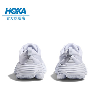 HOKA ONE ONE女款夏季邦代8公路跑鞋BONDI 8轻盈缓震回弹舒适防滑 白色/白色(拍大半码) 38