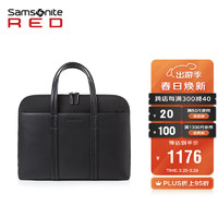 Samsonite 新秀丽 男士公文包商务手提单肩包15.6英寸电脑包 QU5*09003 黑色