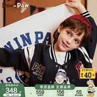 Paw in Paw PawinPaw卡通小熊童装2024年春季新款男童学院风字母印花棒球服