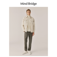 Mind Bridge MB MindBridge百家好男轻薄翻领羽绒服2023冬季新款保暖休闲夹克