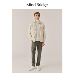 Mind Bridge MB MindBridge百家好男轻薄翻领羽绒服2023冬季新款保暖休闲夹克