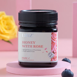 DNZ 新西兰原装进口纯正天然玫瑰蜂蜜250g女性女士礼物蜂蜜