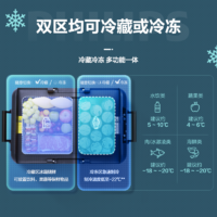 PHILIPS 飞利浦 车载冰箱汽车自驾游户外露营冷藏冷冻分区双温双控车载冰箱
