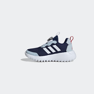 adidas「小波浪」ActiveFlex 3.0旋转按钮运动鞋男小童阿迪达斯 藏青色/灰蓝色/白色 31.5码