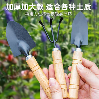 黄谷凉三 种花工具家用种菜养花园艺松土花铲 小号 3件套（加厚）
