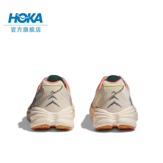 HOKA ONE ONE男女款夏季林康3公路跑步鞋RINCON3减震回弹耐磨防滑 乳白色/香草色-女 38