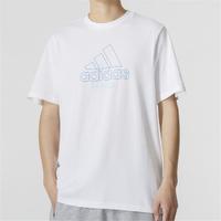 限尺码：adidas 阿迪达斯 简约时尚圆领男装上衣休闲舒适运动短袖T恤