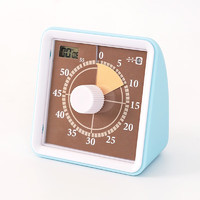 TIMESS 可视化计时器儿童学习专用学生自律定时提醒器时间管理器闹钟 HC40291-1湖蓝色