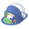 FIRALOO 菲拉洛 婴儿蚊帐罩可折叠小宝宝全罩式通用儿童婴儿床防蚊蒙古包无底遮光