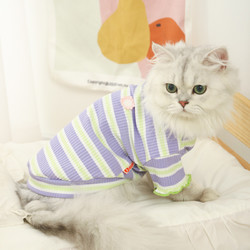 Hoopet 猫咪衣服防掉毛小猫夏季可爱布偶春装蓝猫宠物猫猫夏天薄款春秋猫