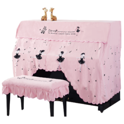 ido 一朵 钢琴罩欧式半罩现代简约雅马哈儿童加厚钢琴琴凳罩防尘全罩盖布