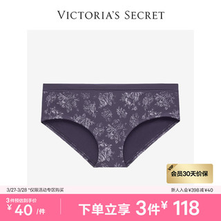 VICTORIA\'S SECRET 舒适印花中腰女士内裤 61OU玫瑰花卉印花 11228916 S