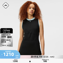 J.Lindeberg 金林德伯格 春夏GOLF女士高弹无袖中长款时尚连衣裙524207001 RPR黑色 RPR黑色 160/80A/S