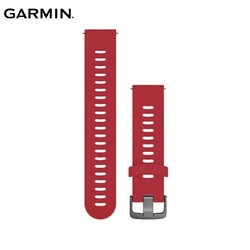 GARMIN 佳明 火焰红硅胶快拆表带（20mm）适用于FR245/245M/FR158