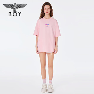 BOY LONDON【霓虹光翼】夏季短袖T恤彩色翅膀薄荷曼波浪漫N01055 白色 L