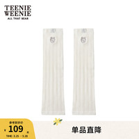 Teenie Weenie小熊2024年夏季芭蕾风薄款堆堆袜时髦穿搭长袜女 象牙白 FRE