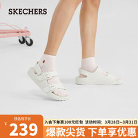 SKECHERS 斯凯奇 女子休闲凉鞋111597 白色/WHT 35