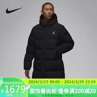 NIKE 耐克 男子 AS M J ESS STMT DOWN PARKA长款羽绒服FB7314-010/黑色 3XL