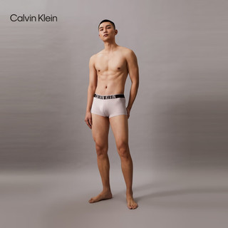 Calvin Klein内衣【明星同款风暴引力带】24春夏男提花低腰防夹臀内裤NB3836 LKQ-云灰 M