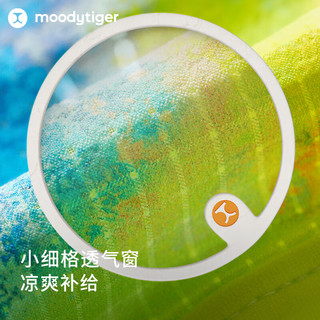 moodytiger【网球系列】女童连衣裙夏季连帽针织运动背心T恤 火龙果色预计4月2日发货 120cm