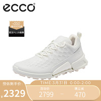 ecco 爱步 BIOM 舒适软底户外缓震运动鞋女 健步2.1越野822893 白色37