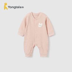 Tongtai 童泰 四季1-18月婴儿衣服对开连体衣TS33J597 粉色 80cm