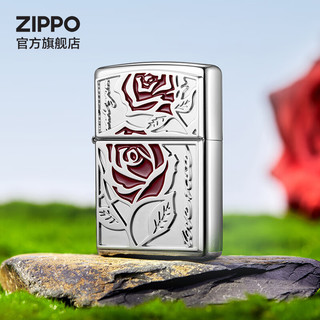 ZIPPO之宝煤油防风打火机 玫瑰予你 机型  玫瑰予你 套装